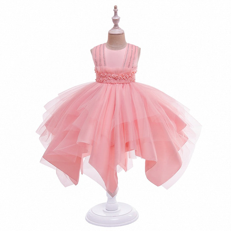 Baby Pink Designer Style Party Frock Dress 3-6 Year